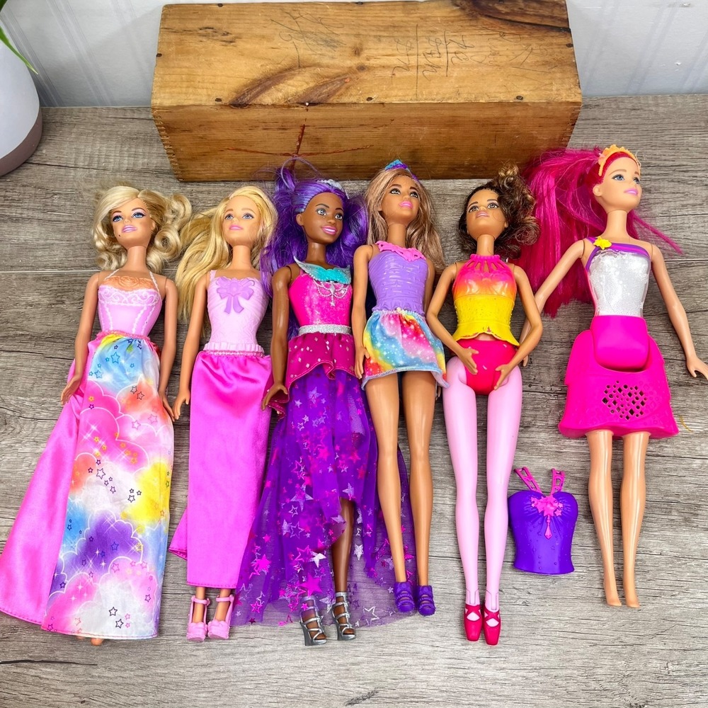 Lot If 6‎ BARBIE DREAMTOPIA Princesses Collection Good Condition